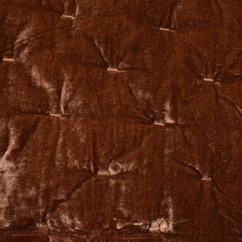 HiEnd Accents Stella Solid Color Faux Silk Velvet Romantic Modern Rustic 3 Piece Quilt Set with Pillow Shams