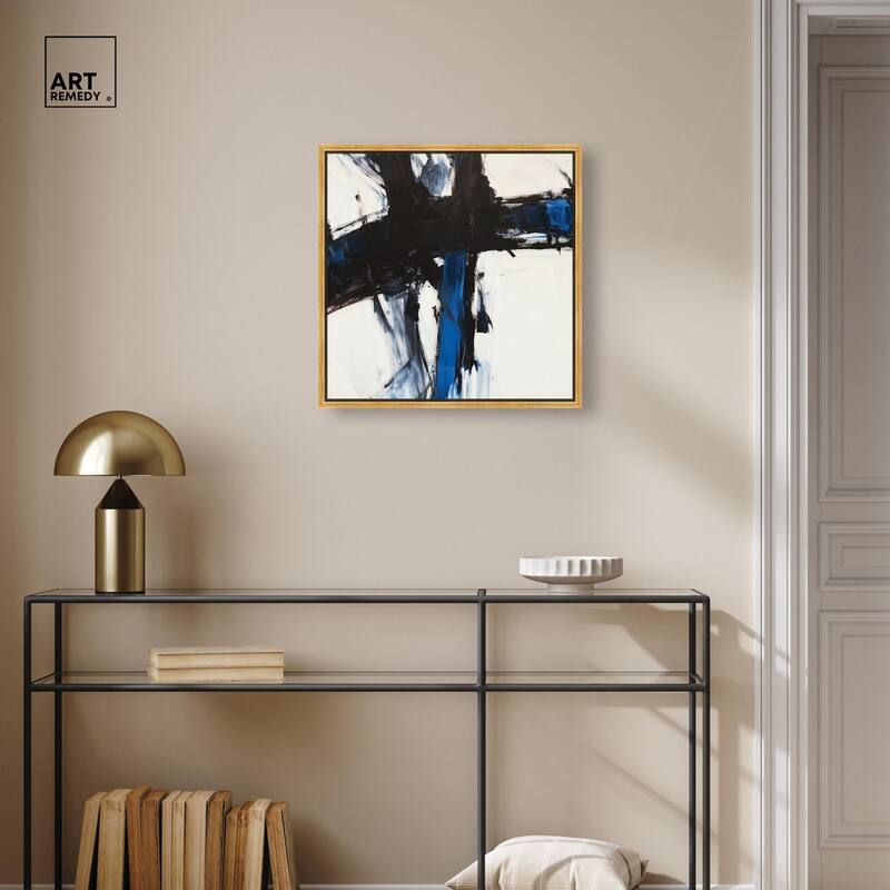 Blue Streak I Canvas by Art Remedy