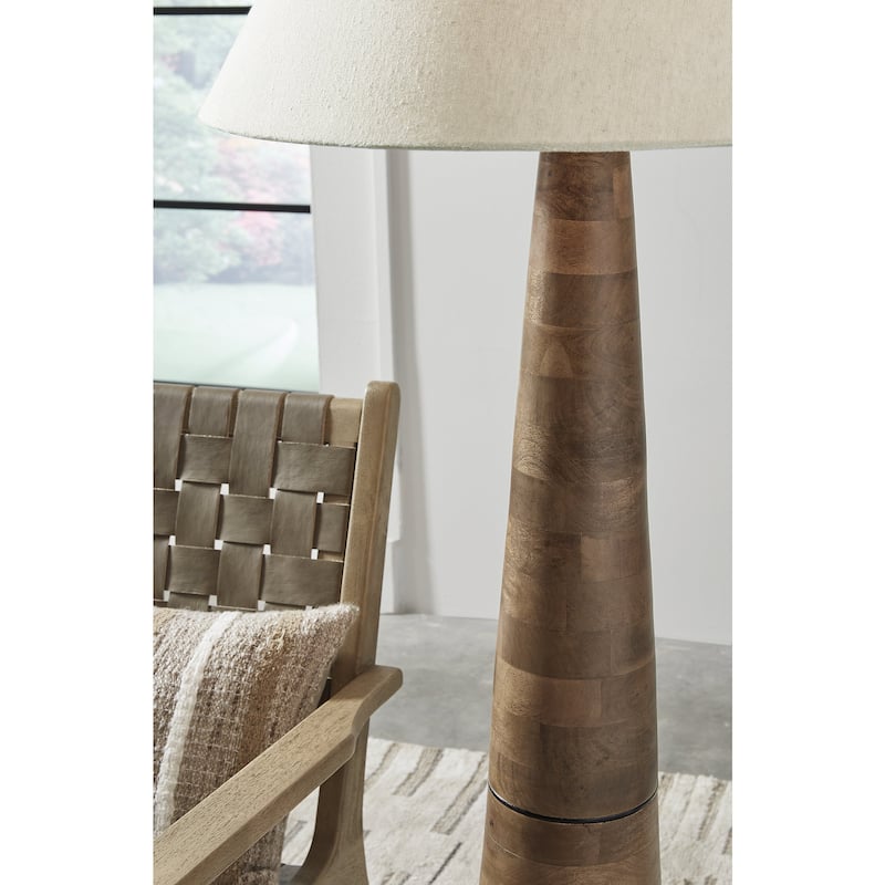 Signature Design by Ashley Danset Brown Floor Lamp - 24.25" W x 24.25" D x 58" H