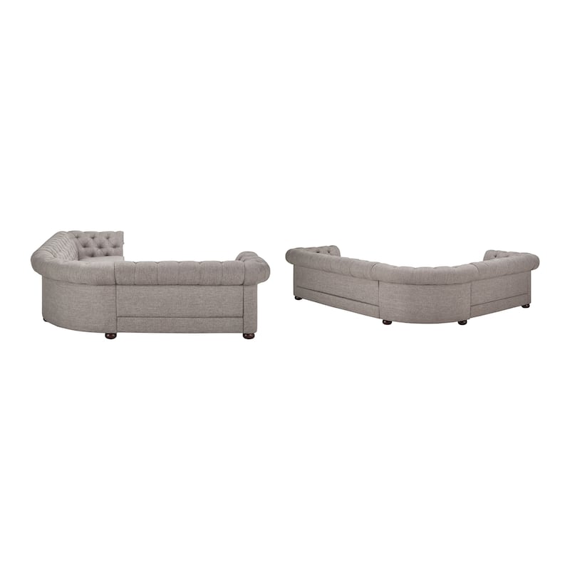 Gdansk 6-Seat L-Shaped Chesterfield Sectional Sofa