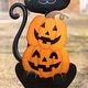 preview thumbnail 54 of 84, Glitzhome Halloween LED Ghost Cat Pumpkin Nutcracker Yard Stakes Standing Sign Hanging Decor
