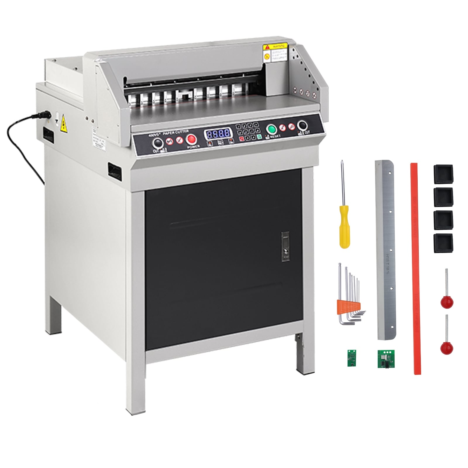 UIMOSO Electric Paper Cutter, Heavy Duty Paper Cutter Machine , Electric Guillotine Trimmer with Casters & Infrared Function