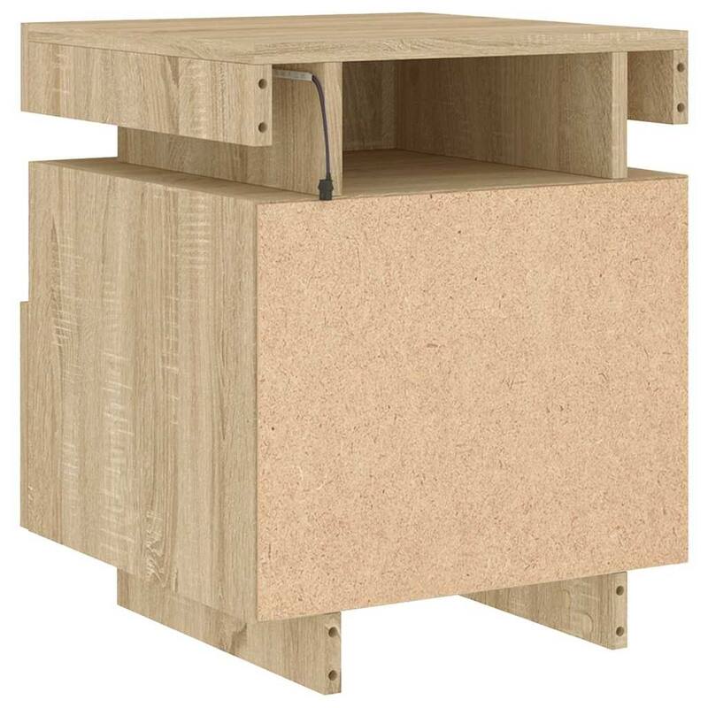 vidaXL Bedside Cabinet Engineered wood Compact Bedside Cabinet