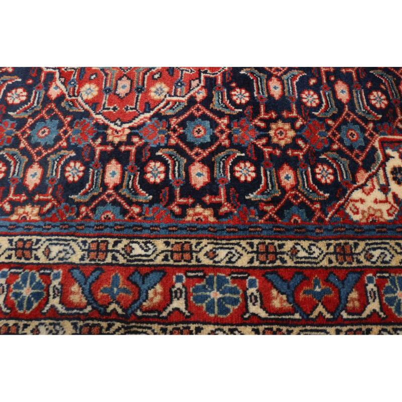 ECARPETGALLERY Hand-knotted Kayseri Vintage Dark Navy Wool Rug - 3'3 x 5'7