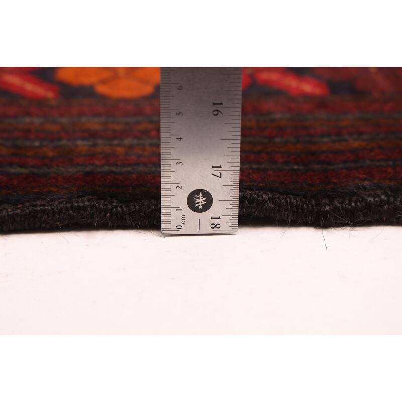 ECARPETGALLERY Hand-knotted Teimani Dark Red Wool Rug - 3'11 x 6'9