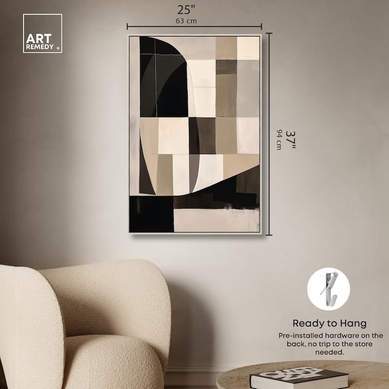 Modern Shapes II Canvas by Art Remedy