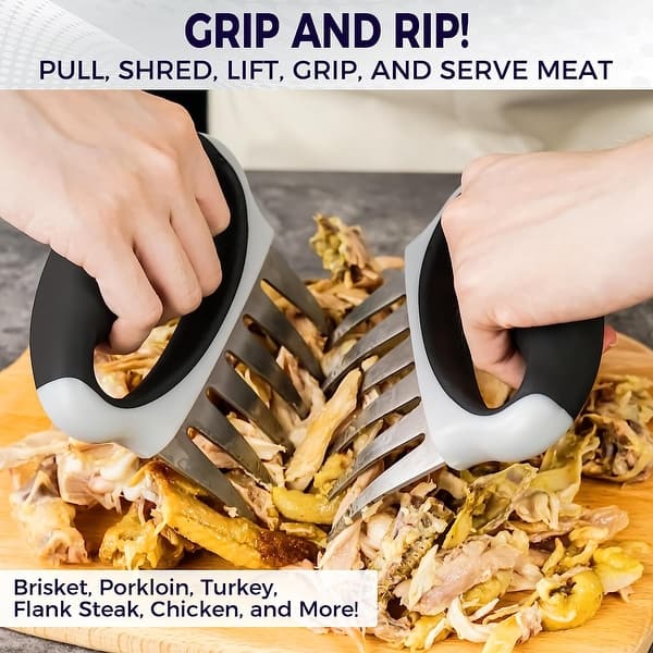 CHEFSSPOT Stainless Steel Meat Shredder Claws with UltraSharp Blades
