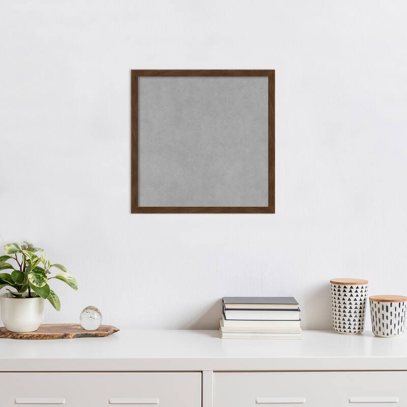 Amanti Art Carlisle Brown Narrow Framed Magnetic Board