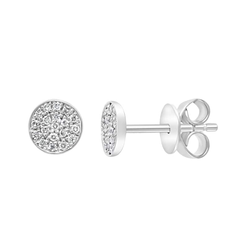 EFFY 925 Sterling Silver Diamond Earrings