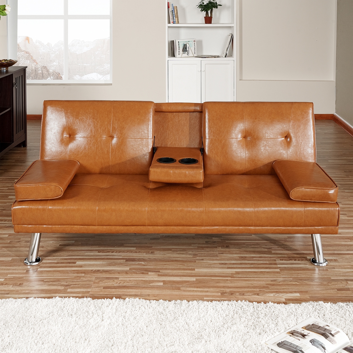 Small couch top with cup holders