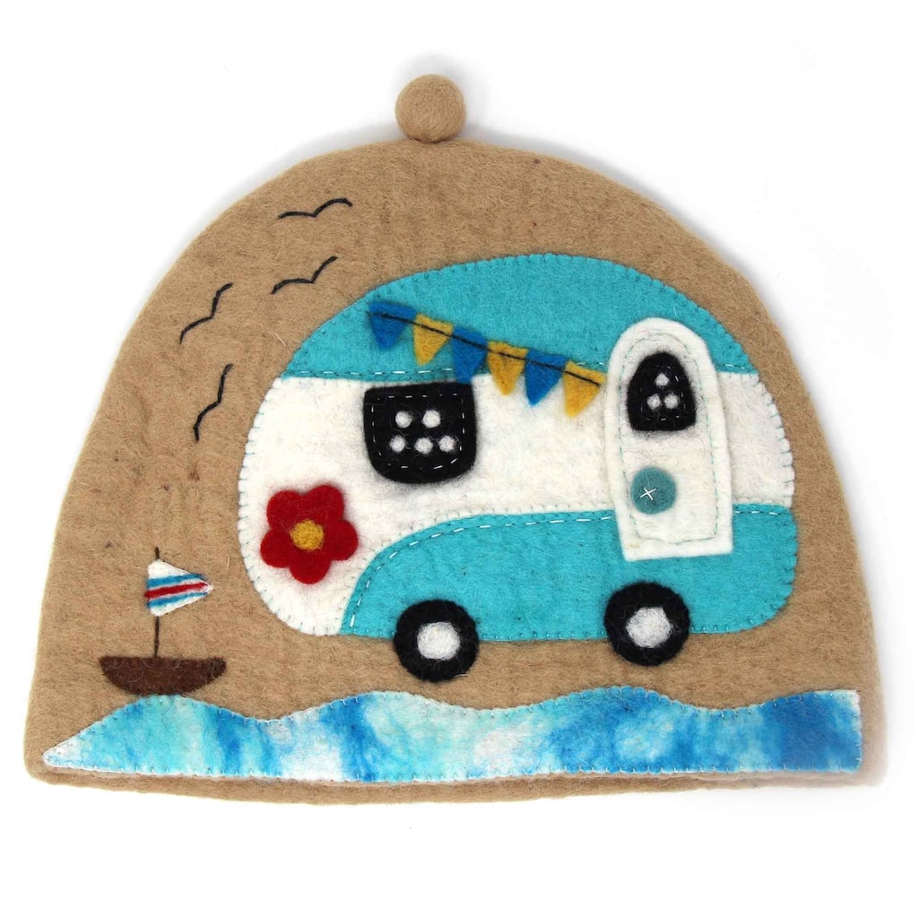 Handmade Felt Large Tea Cozy Cover (Nepal)