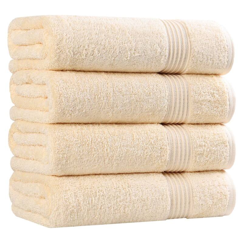 Superior Heritage Egyptian Cotton Absorbent Bath Towel Set of 4