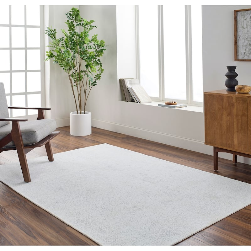 Livabliss Quebec Modern & Contemporary Washable Area Rug - Pale Blue - 9' 2" x 12'