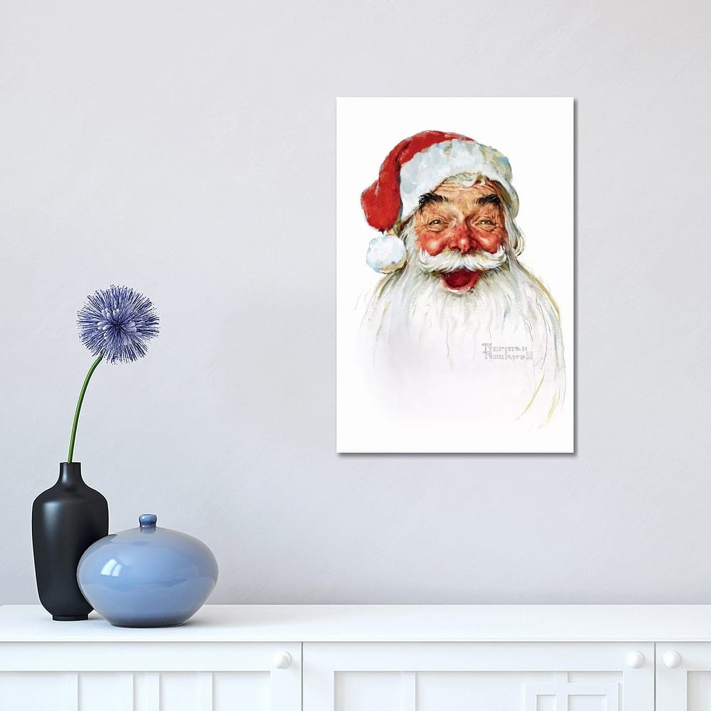 iCanvas "Santa Claus" by Norman Rockwell Canvas Print