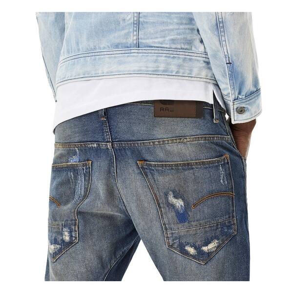 Shop G Star Raw Mens Arc 3d Slim Fit Jeans 33x32 Medium Vintage