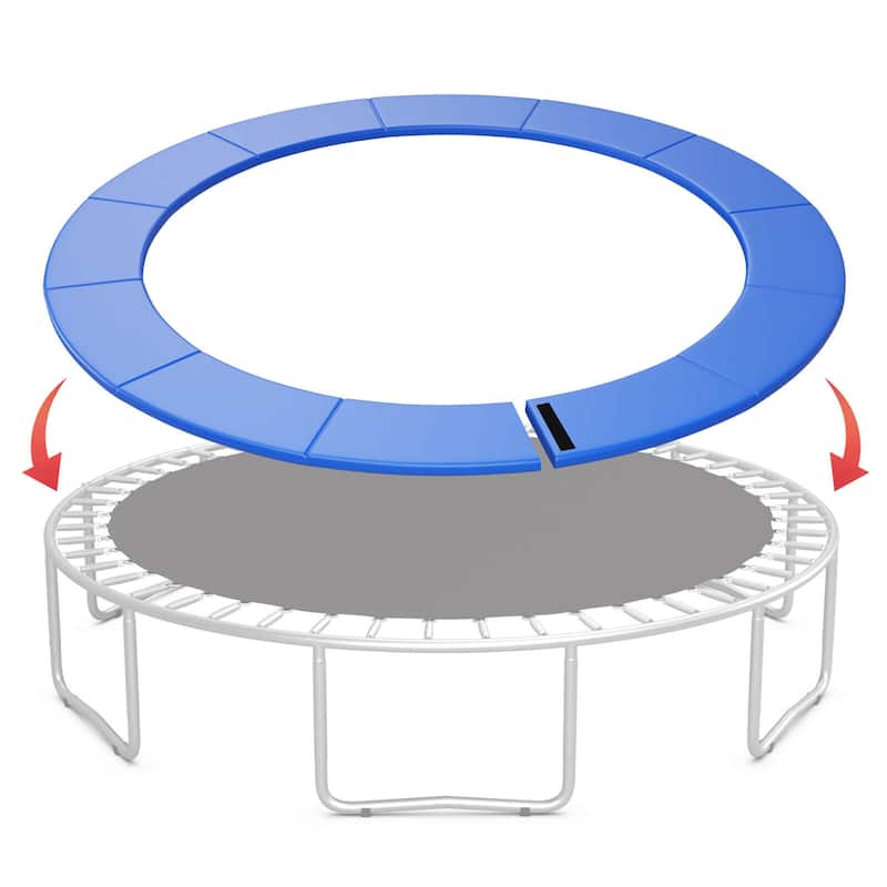 Gymax 14FT Trampoline Spring Cover Universal Trampoline Replacement - Blue