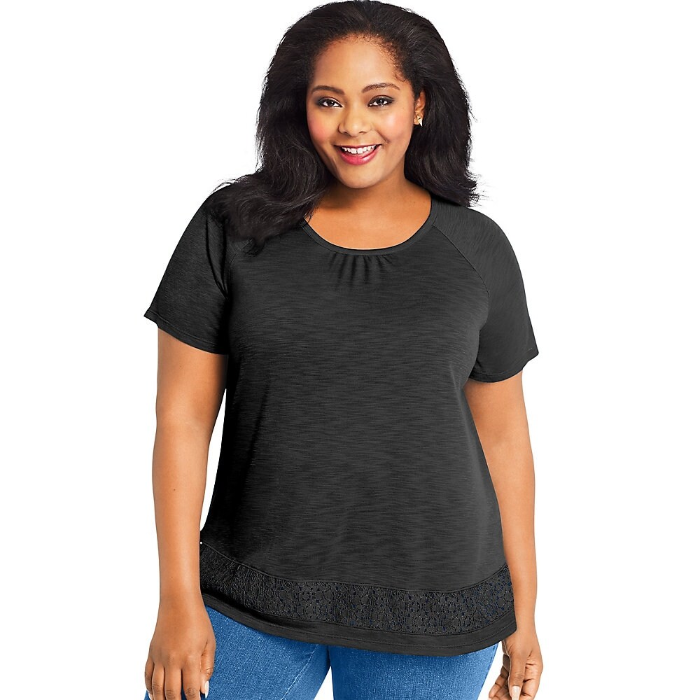 black lace top size 20