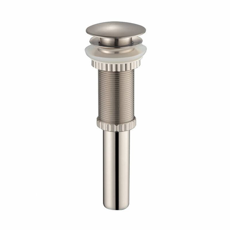 Kraus Pop-Up Drain Assembly Without Overflow - Satin Nickel