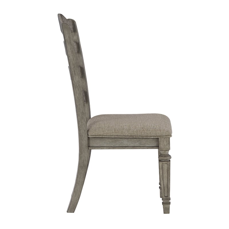 Ashley Furniture Lodenbay Antique Gray Dining Upholstered Side Chair (Set of 2) - 20"W x 25"D x 41"H