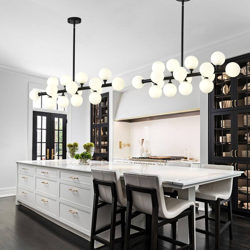 Mid Century Sputnik Chandelier Modern Pendant Light for Dining Room