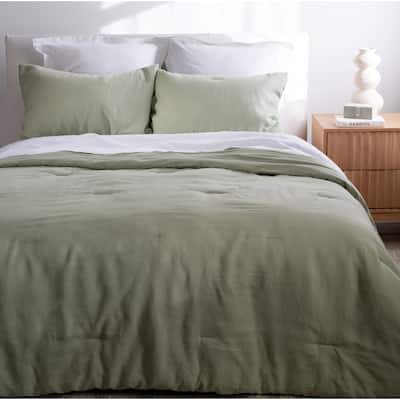 French Linen Comforter & Sham Set by BOKSER HOME