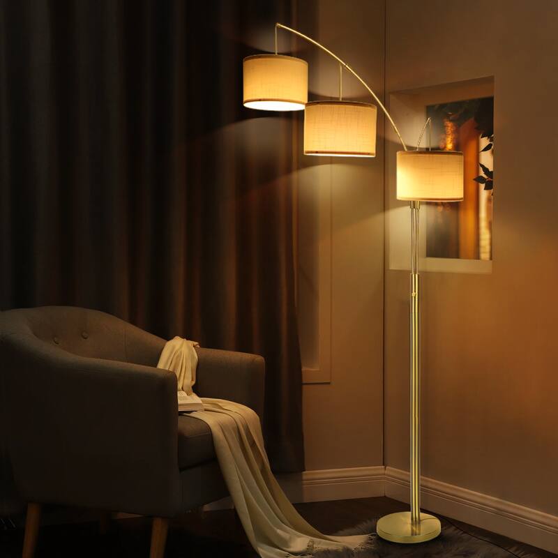 80" Tree Floor Lamp with Remote Control and Dimmable 3 Color Tempetures