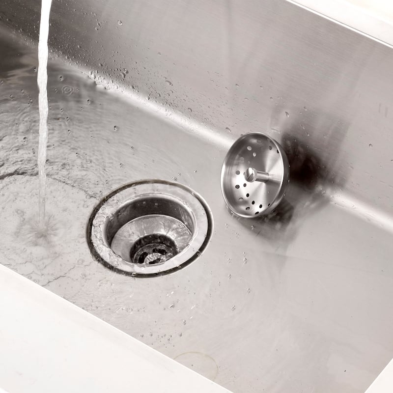 Luxier KS01 3-1/2 in. Drop-In Kitchen or Bar Sink Basket Strainer