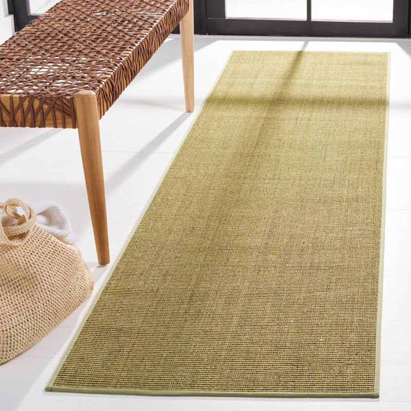 Martha Stewart by SAFAVIEH Klarita Sisal & Jute Area Rug - 2'3" x 10' Runner - Green
