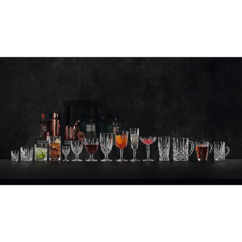 Nachtmann Set of 4 Noblesse Crystal Cocktail Glasses - 12 oz