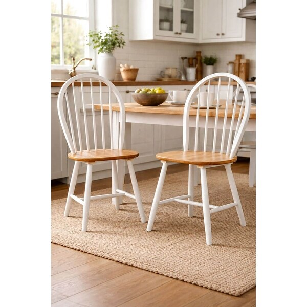 Windsor Farmhouse Dining Chairs, Set of 2 - Bed Bath & Beyond