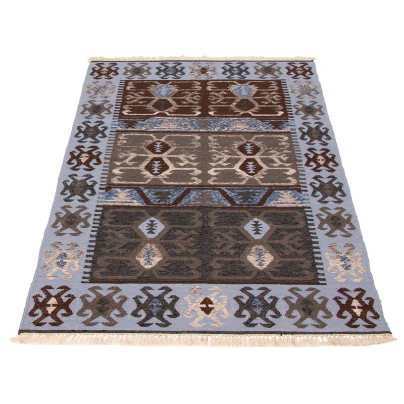 Ankara FW Blue Kilim 5'1" x 7'10" - 5'1 x 7'10