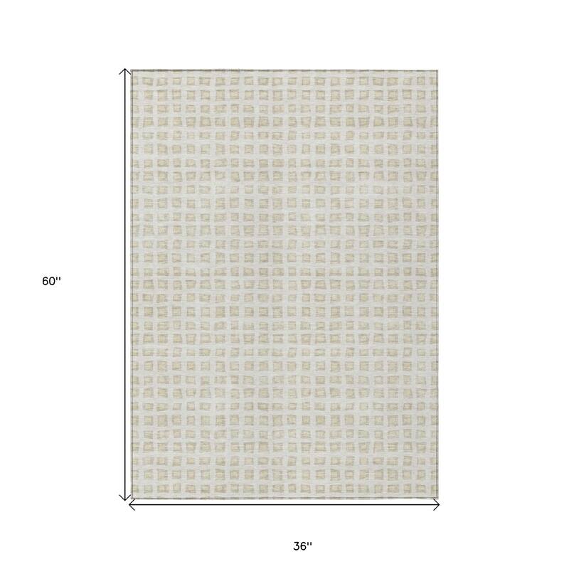 HomeRoots Geometric Transitional Rectangle Outdoor Rug