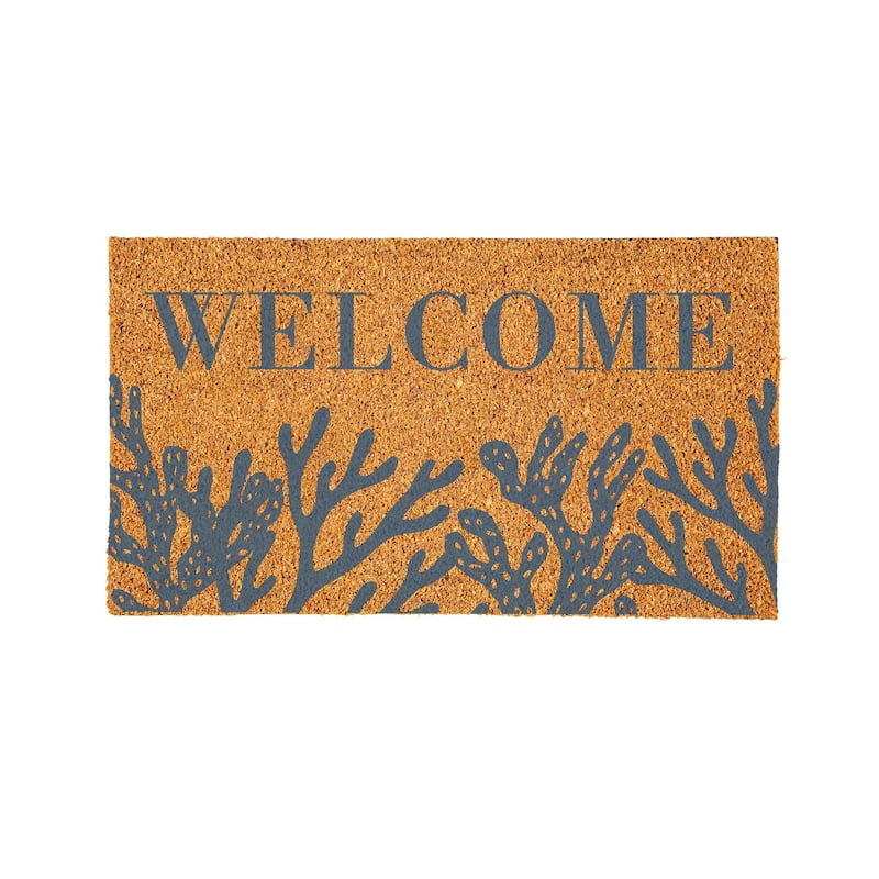 Coral Sea Welcome Coir Door Mat
