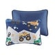 preview thumbnail 10 of 12, Intelligent Design Kids Gavin Monster Truck Reversible Quilt Set with Throw Pillow