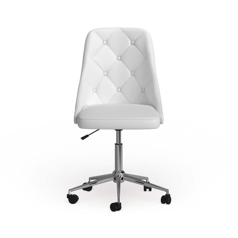 Carson Carrington Ockelbo Button-tufted Office Chair with Faux Leather - N/A