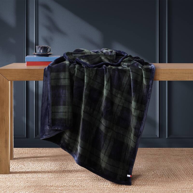 Tommy Hilfiger Iconic Reversible Throw Blanket