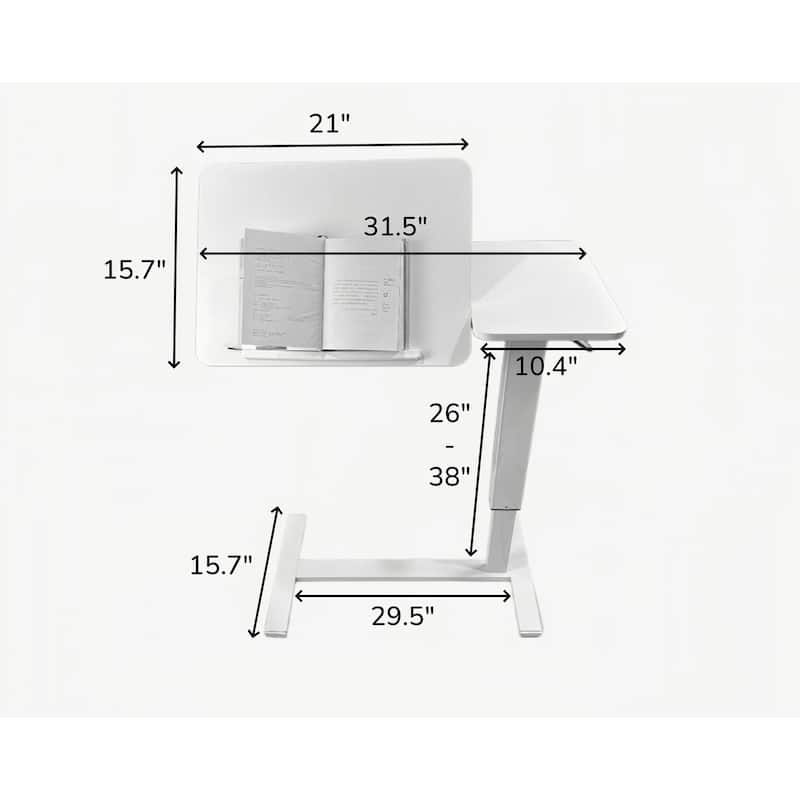 Mobile Rolling Laptop Stand Tilting bed Table Sofa Side Table with Wheels