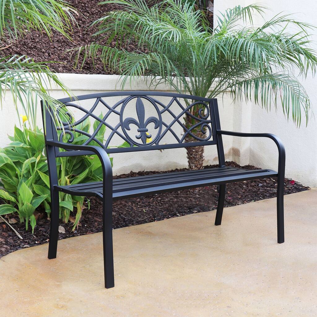 Maypex 4 Ft Steel Patio Bench