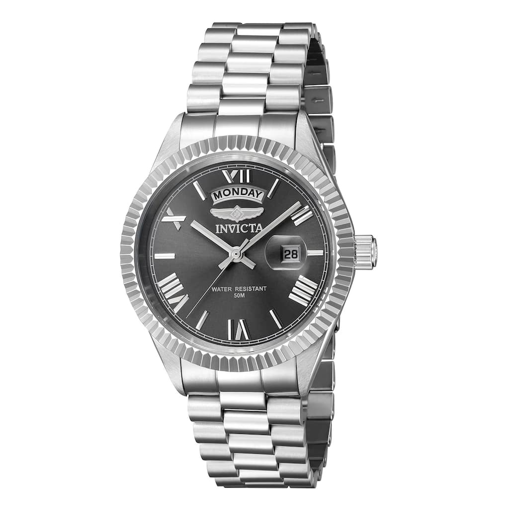 Invicta Men's 43937 Specialty Quartz 3 Hand Grey Dial Watch