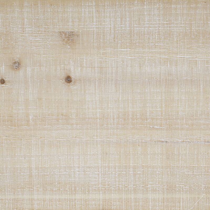 52 Inch Wood Console Table with Curved Edge, Rustic Cedar Veneer Entryway Table with Sled Base for Living Room