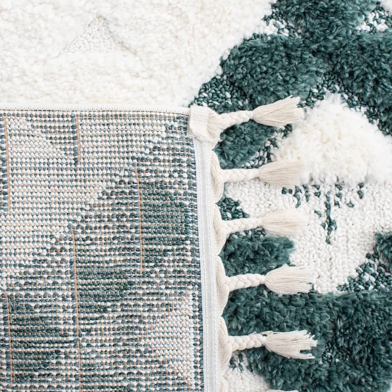SAFAVIEH Moroccan Tassel Shag Kobi 2-inch Thick Rug