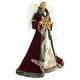 preview thumbnail 13 of 12, 18" Lighted Angel in a Dress Christmas Tree Topper - Warm White Lights
