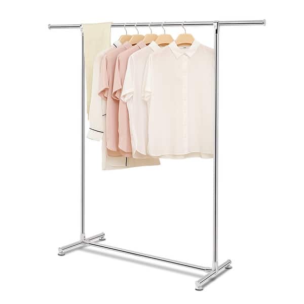 Shop Costway Heavy Duty Stainless Steel Garment Rack Clothes
