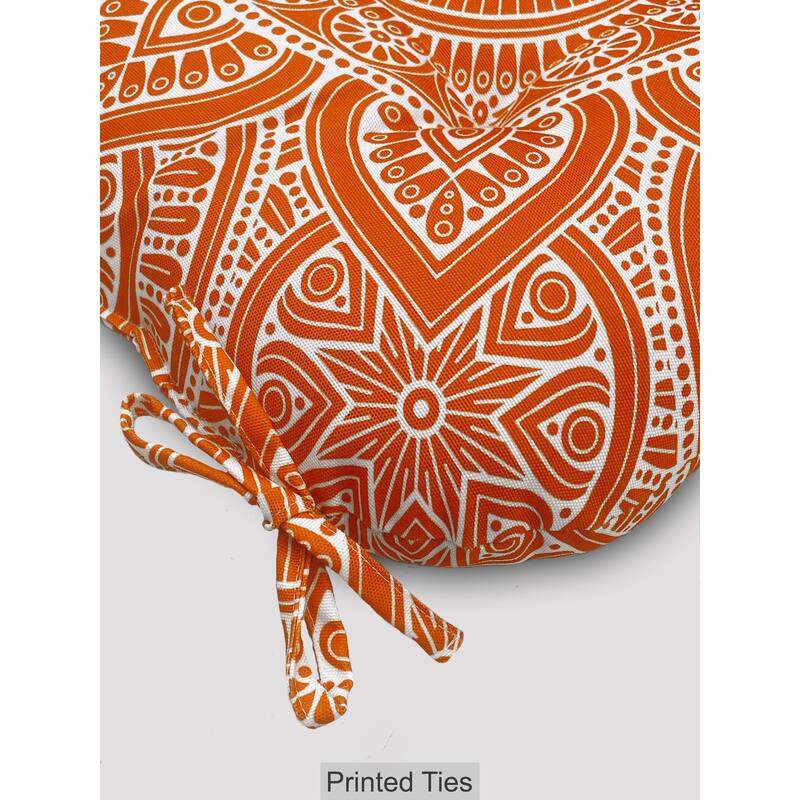 Waterproof Indoor Outdoor Chair Seat Pads Cushion – 19x19 Inches with ties | Set of 2