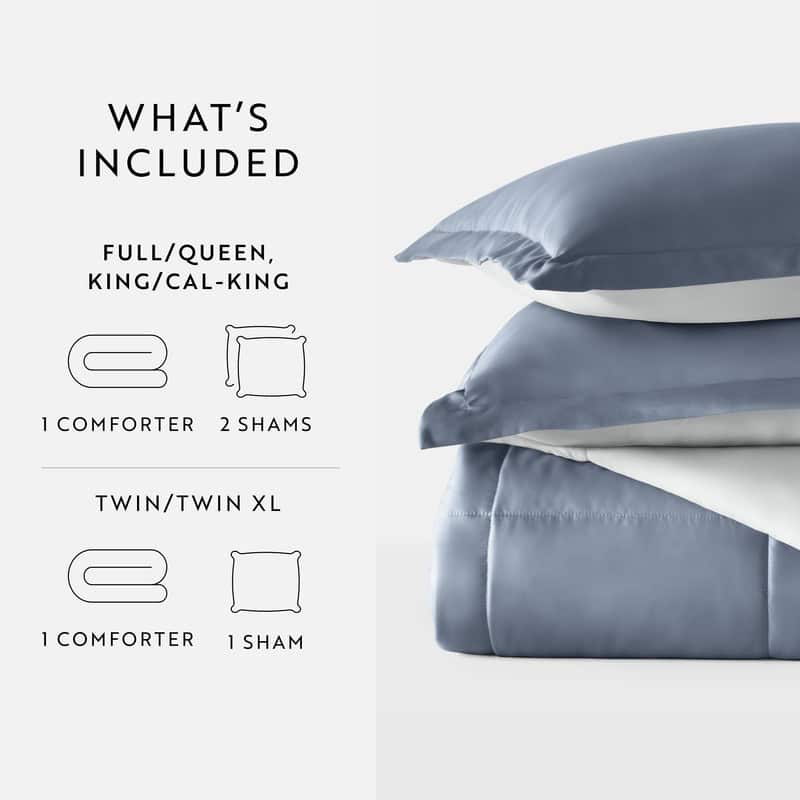 Soft Essentials All-season Down Alternative Reversible Lightweight Comforter Set