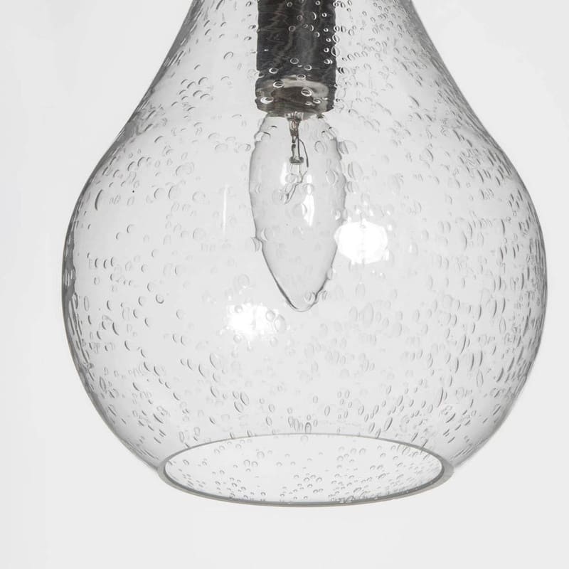 Marro Modern Farmhouse Mini Pendant Seeded Glass Teardrop Islands Lights Kitchen Dining Room