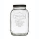 preview thumbnail 1 of 1, 1 Gallon Glass Jar with Black Metal Lid