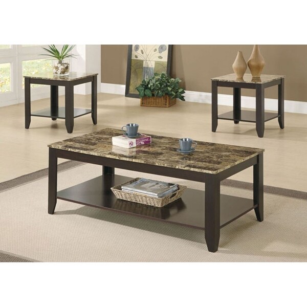 Marble Top Coffee Table Sets : Ornate Traditional Cocktail Coffee Table & Two End Tables ... / Njarcher 4.5 out of 5 stars (163) $ 50.00.