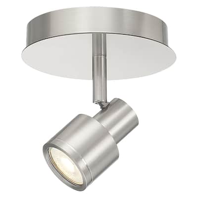 Access Lighting Lincoln 1-light Brushed Steel LED Track Spot Light