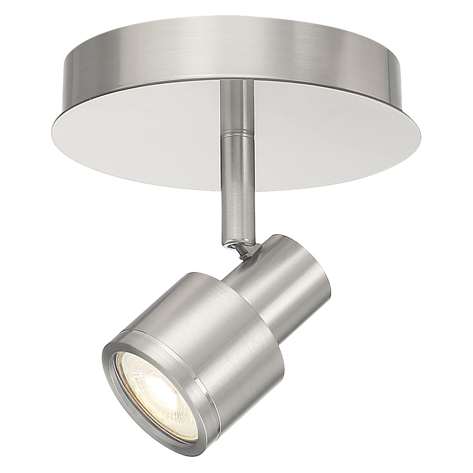 Access Lighting Lincoln - 1 Light LED Track Spot - Brushed Steel - 17 W